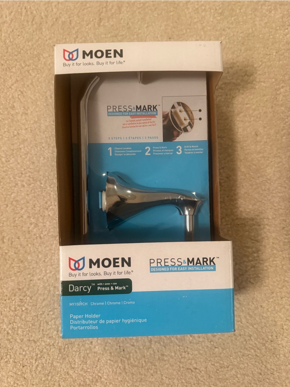 Moen toilet paper holder